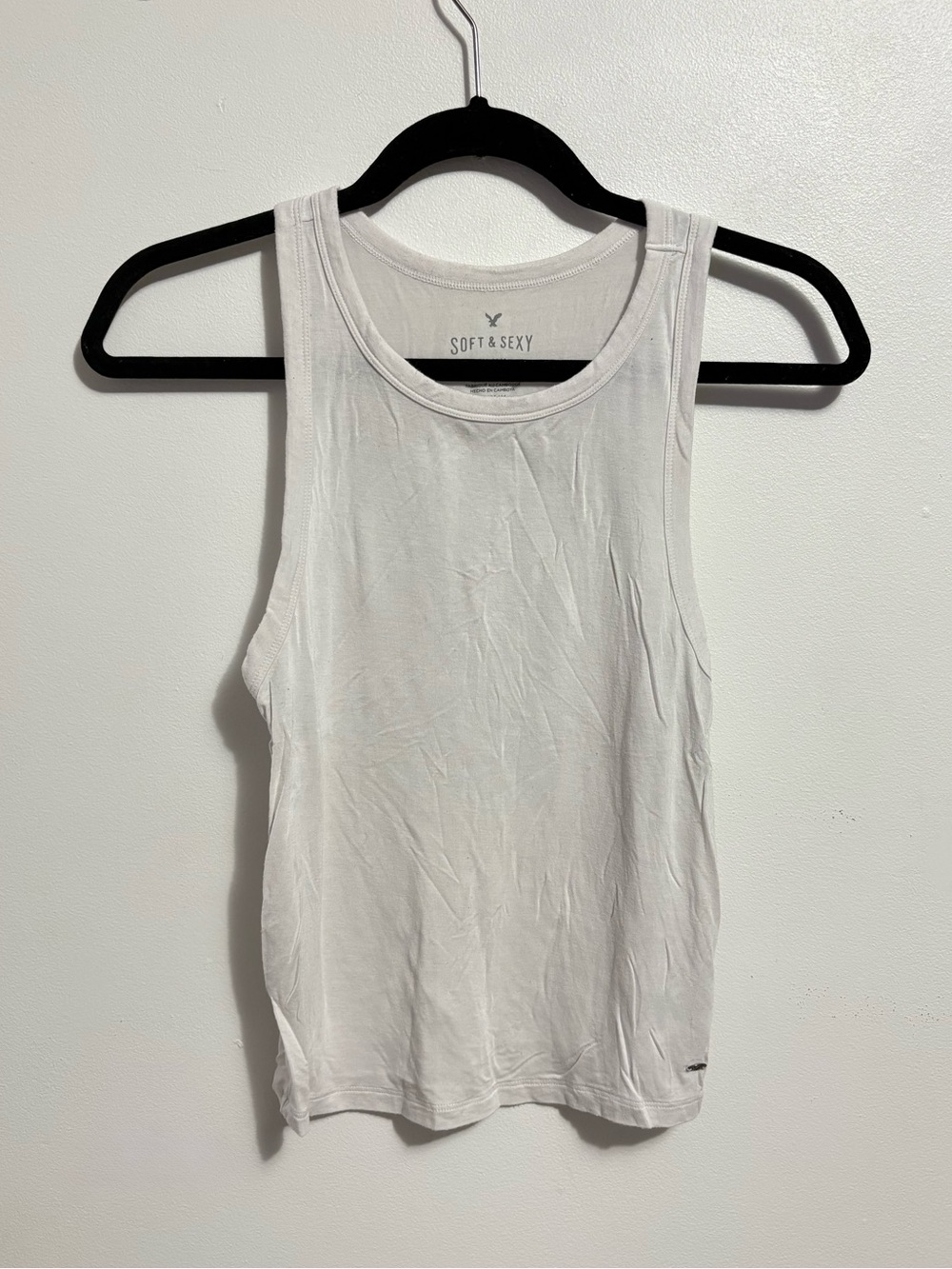 American Eagle Women's White Tank Top